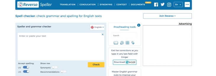 Grammar Check - Grammar and spell check in English - Reverso