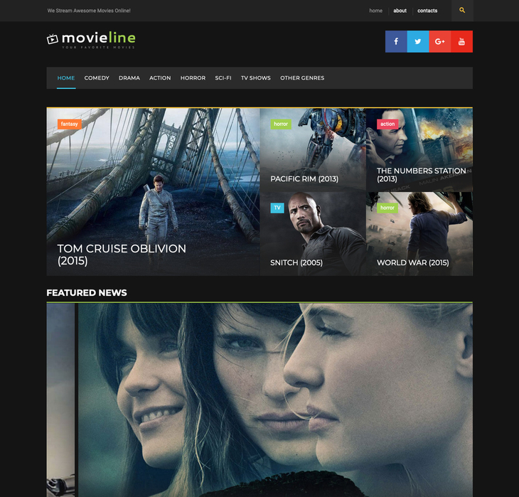 Movies Line WordPress Theme