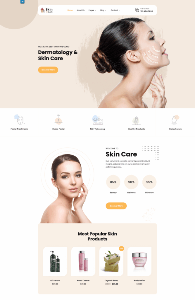 SKT Skincare Theme