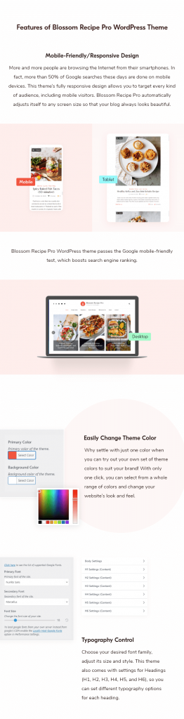 Blossom Recipe Pro | Recipe WordPress Theme for Food Blogger