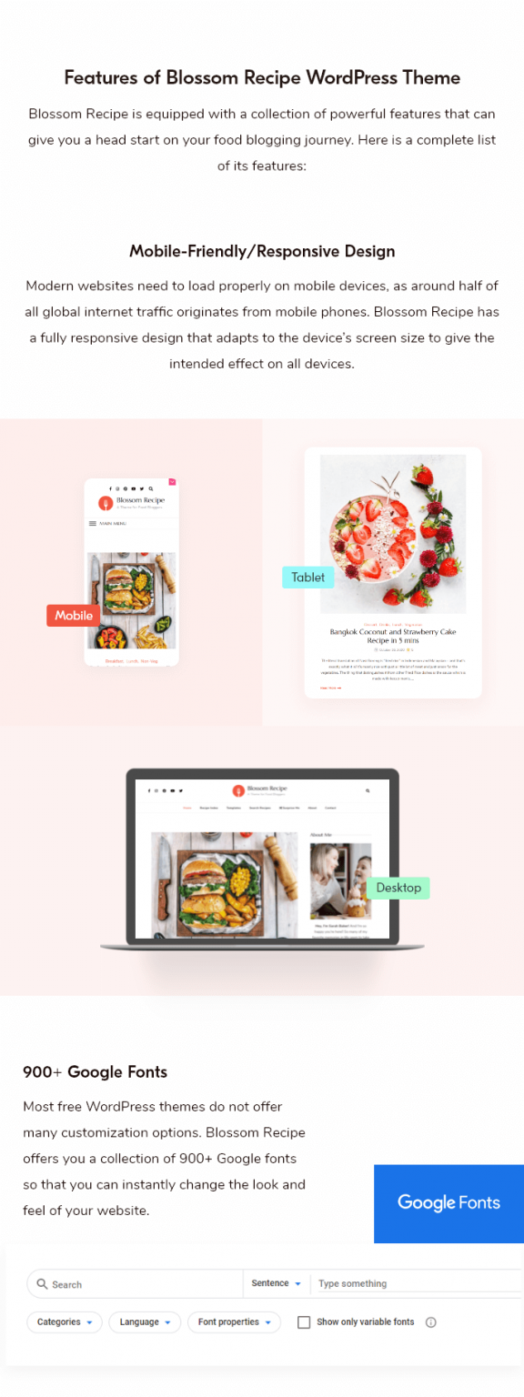 Free Recipe and Food WordPress Theme | Blossom Recipe