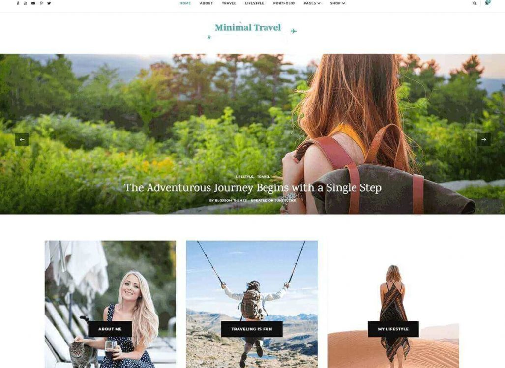 Minimal Travel - Best Free Travel Blog WordPress Theme