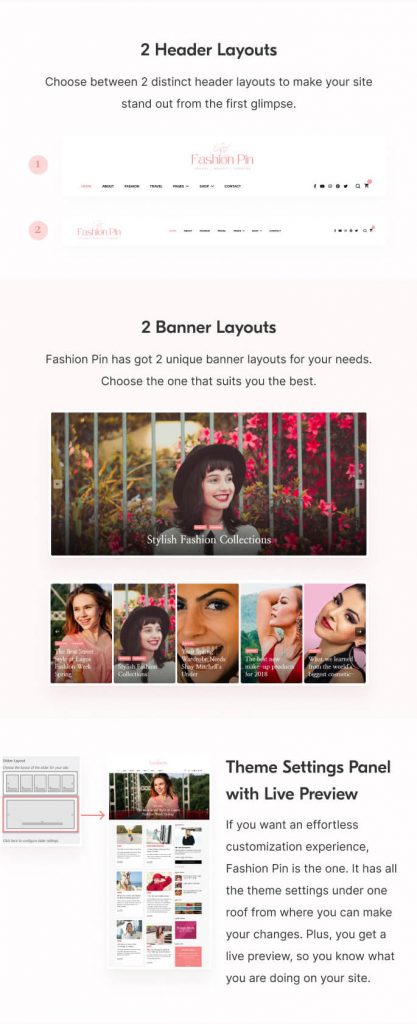 Fashion Pin - Free Pinterest Style WordPress Theme
